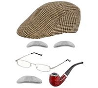 W WIDMANN MILANO Party Fashion - Ensemble de costumes pour adultes, détective ou vieil homme, pour carnaval, soirées à thème