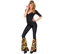 W WIDMANN MILANO Party Fashion - Set Hippie années 60/70, bandeau et manchettes, Hippie, Reggae, Flower Power