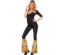 W WIDMANN MILANO Party Fashion - Set Hippie années 60/70, bandeau et manchettes, Hippie, Reggae, Flower Power