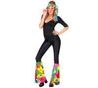 W WIDMANN MILANO Party Fashion – Set hippie années 60/70, bandeau et mitaines Flower Power