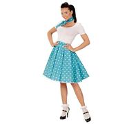 W WIDMANN MILANO Party Fashion - Costume années 50, jupe polaire et foulard, à pois, Rockabilly, Rock'n'Roll, Carnaval