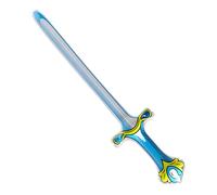 W WIDMANN MILANO Party Fashion, Épée gonflable bleue 77 cm, légère et durable, unisexe, facile à gonfler, parfaite pour costumes, fêtes et photos mémorables