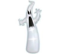 W WIDMANN MILANO Party Fashion - Fantôme gonflable à LED 244 cm | Fantôme auto-gonflable avec éclairage LED et soufflerie - Décoration d'Halloween pour l'intérieur et l'extérieur