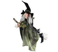 W WIDMANN MILANO Party Fashion Flying Witch on Broom 100 cm -