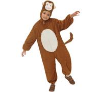 W WIDMANN MILANO Party Fashion Funny Monkey (Hooded Jumpsuit with Mask) - (113 cm / 3-5 Years)