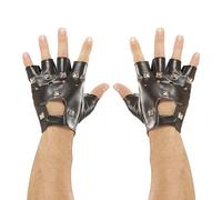 W WIDMANN MILANO Party Fashion - Gants de moto, rockstar, biker, avec rivets, carnaval, fête à thème
