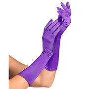 W WIDMANN MILANO Party Fashion - Gants en satin avec part d'élasthanne, 1 paire, longueur 40 cm, Accessoire, Années 20, Carnaval