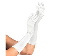 W WIDMANN MILANO Party Fashion - Gants en satin avec part d'élasthanne, 1 paire, longueur 40 cm, Accessoire, Années 20, Carnaval