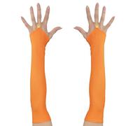 W WIDMANN MILANO Party Fashion - Gants en satin sans doigts, années 80, accessoire pour costumes de carnaval