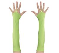 W WIDMANN MILANO Party Fashion - Gants en satin sans doigts, années 80, Accessoire pour costumes de carnaval