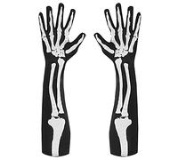 W WIDMANN MILANO Party Fashion, Gants squelette, design unique, confort optimal, matériaux durables, polyvalents pour toutes occasions, sécurité assurée pour les adultes