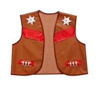 W WIDMANN MILANO Party Fashion - Gilet cow-boy, rodéo boy, shérif, costume pour soirée à thème Far West