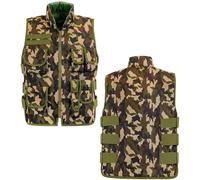 W WIDMANN MILANO Party Fashion - Gilet d'intervention pour enfants, gilet de costume avec écussons interchangeables, pour déguisement de policier, SWAT, FBI ou militaire