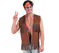 W WIDMANN MILANO Party Fashion - Gilet hippie à franges pour homme