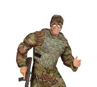 Widmann - Gilet pare-balles pour adultes, camouflage, soldat, Bundeswehr, Army, déguisements de carnaval