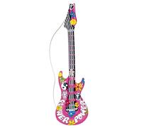 W WIDMANN MILANO Party Fashion - Guitare gonflable, Longueur environ 105 cm, Instrument, Air Guitar, Fête à thème, Carnaval, Hippie
