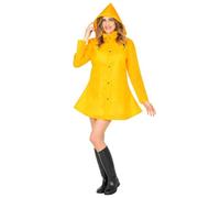 W WIDMANN MILANO Party Fashion - Imperméable Greta, manteau à capuche, jaune, veste de pluie, costumes de carnaval