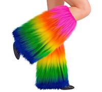 W WIDMANN MILANO Party Fashion - Jambiers en peluche, chauffe-jambes, accessoire de costume pour adultes, carnaval, soirée à thème