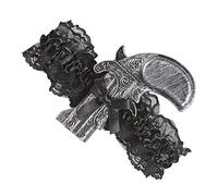 W WIDMANN MILANO Party Fashion - Jarretière avec pistolet | Style antique pour les costumes steampunk et de dame de saloon, pour le carnaval et les soirées à thème