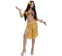 W WIDMANN MILANO Party Fashion - Jupe en raphia, jupe hawaïenne, accessoire de costume pour carnaval, soirée à thème et fête sur la plage