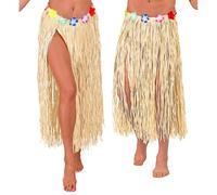 W WIDMANN MILANO Party Fashion - Jupe hawaïenne pour Adultes, Longueur 80 cm, Jupe en Raphia, soirée à thème hawaïenne, Carnaval