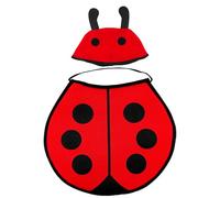 W WIDMANN MILANO Party Fashion - 8592M Bonnet et Bavoir Ladybird, Unisexe Enfant, Carnaval, fêtes à thème