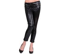 W WIDMANN MILANO Party Fashion - Leggings à paillettes, brillants, Disco Fever, pour costumes de carnaval