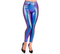 W WIDMANN MILANO Party Fashion - Leggings sirène femme, motif écailles, monde sous-marin