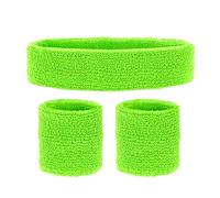 W WIDMANN MILANO Set de 3 bandeaux Party Fashion – bandeau frontal + 2 bracelets, années 80