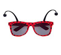 W WIDMANN MILANO Party Fashion - Lunettes avec antennes, abeille ou coccinelle, lunettes d'animaux, Party Animal, lunettes amusantes