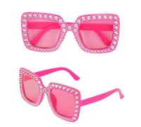 W WIDMANN MILANO Party Fashion - Lunettes de fête avec strass et verres teintés, accessoire de costume pour carnaval et festival