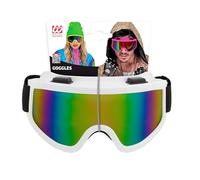 W WIDMANN MILANO Party Fashion - Lunettes de ski/snowboard, accessoire pour costumes de carnaval des années 80, soirée à thème après-ski