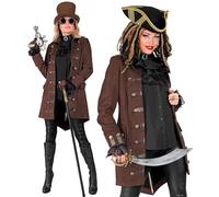 W WIDMANN MILANO Party Fashion - Manteau historique pour plusieurs personnages, Pirate, Steampunk, Costumes de carnaval