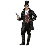 W WIDMANN MILANO Party Fashion - Costume manteau aspect cuir, pour plusieurs personnages, steampunk, pirate, rockstar