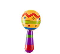 W WIDMANN MILANO Party Fashion, Maracas gonflable, design coloré, facile à gonfler, dimensions idéales, polyvalente pour toutes les fêtes, matériaux durables