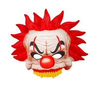 W WIDMANN MILANO Party Fashion - Masque Clown tueur, sans menton, masque pour les yeux, bouffon fou, accessoire Halloween, carnaval