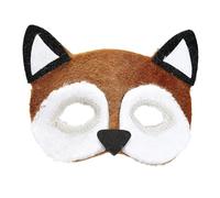 W WIDMANN MILANO Party Fashion - Masque pour les yeux, masque pour adultes, en peluche, masque animalier, Party Animal