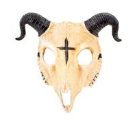 W WIDMANN MILANO Party Fashion - Masque de diable, démon, bouc, Lucifer avec cornes et croix, Halloween et carnaval