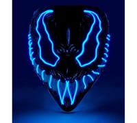 W WIDMANN MILANO Party Fashion - Masque LED monstre, visage lumineux, grimace effrayante, démon, Halloween