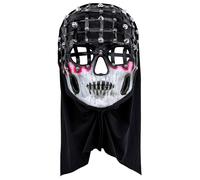 W WIDMANN MILANO Party Fashion - Masque effrayant avec capuche, pour adultes, démon, accessoire de costume Halloween