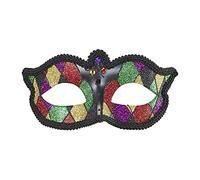 W WIDMANN MILANO Party Fashion, Masque Harlequin, Design élégant, paillettes scintillantes, confort d'utilisation, polyvalente pour toutes occasions, qualité supérieure et durable
