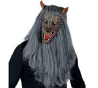 Widmann Masque complet de loup-garou Party Fashion avec fourrure