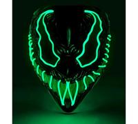 W WIDMANN MILANO Party Fashion - Masque LED monstre, visage lumineux, grimace effrayante, démon, Halloween