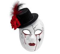 W WIDMANN MILANO Party Fashion Masque pour adulte, masque de clown tueur, accessoire Halloween, carnaval