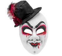 W WIDMANN MILANO Party Fashion - Masque pour adulte, masque facial clown tueur, accessoire Halloween, carnaval