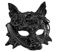 W WIDMANN MILANO Party Fashion Masque steampunk pour adulte, loup ou tête de mort, accessoire pour carnaval, Halloween