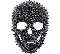 W WIDMANN MILANO Party Fashion - Masque tête de mort avec rivets, pour adultes, accessoire de costume pour Halloween