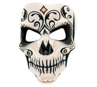 W WIDMANN MILANO Party Fashion - Masque tête de mort pour adulte, masque facial Dia de los Muertos, accessoire Halloween, carnaval