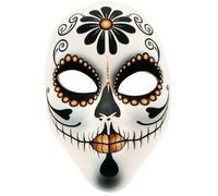 W WIDMANN MILANO Party Fashion - Masque tête de mort pour adulte, masque facial Dia de los Muertos, accessoire Halloween, carnaval