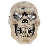 W WIDMANN MILANO Party Fashion - Masque tête de mort pour adultes, en plastique rigide, accessoire pour costumes squelette et faucheuse